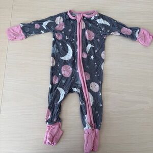 Little Sleepies Pink to the Moon & Back Zippy (newborn)